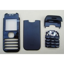 노키아 6030 블랙 실버에 대한 새로운 전체 휴대 전화 하우징 커버 케이스 키패드, 한개옵션1, 02 black