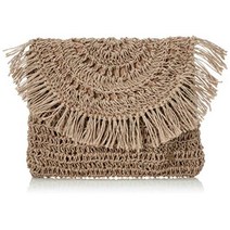 [립 컬] 클러치 백 (황마) [S03-924 PARADISE COVE JUTE CLUTCH BAG] 파우치 백 NAT내츄럴
