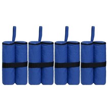 캐노피 천막용 4 중량 가방 세트 다리 무게 인스턴트용 모래 주머니 야외 햇빛 가리개 파티오 우산, 2 Royal Blue