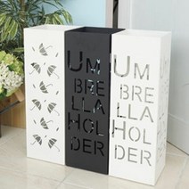 사각 철제 우산꽂이 - 3Type (대) 우산함 우산보관함 철제우산꽂, 닐스샵_ 사각 철제 우산꽂이 - 3Type (대), 닐스샵_ 영어(화이트)