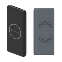 스토리링크 무선 10000mAh 대용량 고속충전 보조배터리 SKP-P10K+젤리케이스, 블랙