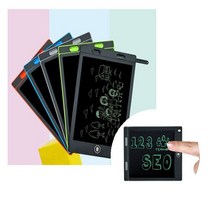 LCD 신형 필기 메모 패드 8.5인치 전자 칠판 전자 그림판 그리기 화면 삭제 화면 잠금 창의력 발달 다칠 걱정 없는 안전함 유연한 펜 터치 기술, 칼라랜덤 1개