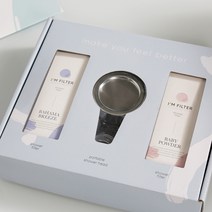 아임필터 비타민 샤워필터 선물세트 세라믹볼 샤워헤드 향기선택 선물상자 쇼핑백 포장, 블랙체리, 카밍레몬