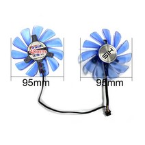 후드팬 환풍기설치방법2PCS 95MM FDC10H12S9-C 4PIN 12V RX 580 GPU 쿨러 팬 RX580 RX 580 아이스 QX2 OC 4, 01 FDC10H12S9-C