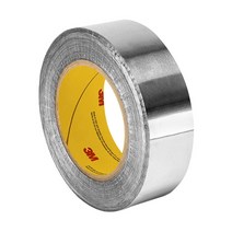 3M 427 실버 알루미늄 호일 테이프 너비 4.4cm(1.75인치) x 길이 55.7m(60야드)(1롤), 한개옵션0