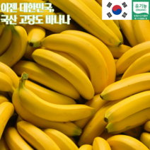 국산 유기농 바나나 1.5KG 국내산 고당도 산청 바나나, 국산 산청 유기농 바나나 1.5kg