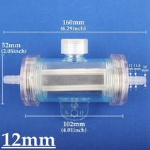 여과기 필터 스펀지 1pc 8mm 25mm 소프트 파이프 호스 투명 물 정원 관개, 12mm