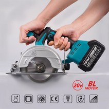 원형톱 마끼다 충전식 충전 사용 휴대용 무선 18V 125mm 10800rpm 조정 한 곡선 커팅 톱 기계 전동 공구, 옵션01 해외배송, 옵션01 No battery, 옵션01 EU, 1개