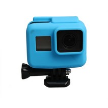 액션캠대여 초미니무선카메라 바디캠 스크래치 방지 실리콘 젤 카메라 보호 케이스 Gopro Hero 5 6 7 액션 Go Pro 액세서리 커버 셸 하우징, [01] Blue