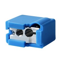 E3D 화산 히터 블록 PT100 핫 엔드 카트리지 타입 실리콘 V6 압출기 가열 알루미늄 3D 프린터 부품 24x20x12mm, [02] Volcano PT100 Kit 1