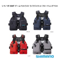시마노(SHIMANO) 게임 베스트 라이트 라이프 플로팅 재킷 VF-068T, 블랙