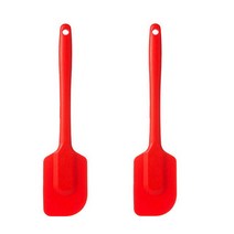 1+1 [NOVELTY] 통실리콘 스패츄러 알뜰주걱 볶음주걱 만능주걱 뒤집개 2P 열탕소독 이유식 주걱