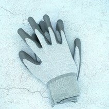 국내산 거미손 정전기 방지용 카본 PU 장갑, 손가락, 소형, 100켤레