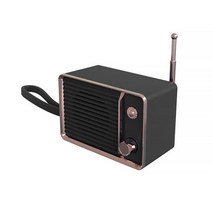 인공지능 AI 스피커DW01 미니 레트로 블루투스 스피커 휴대용 전화 서브 우퍼 무선 크리에이티브 선물 작, 01 Black