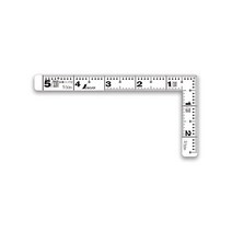 제도자 신와 측정 Shinwa Sokutei 곡척 평 피타 화이트 15cm