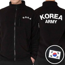 땡큐솔져 고급 태극기 자수 ROKA 후리스