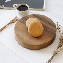 레인트리 통원목 두꺼운 35~38mm 두께 원형 나무 도마 그릇