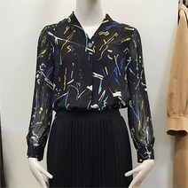 베스띠벨리 NC08 V라인 패턴블라우스 BCBAC2408