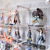 엠블럭&스페셜 E타입 4칸형(앞/뒤덮개포함) 피규어진열장 피규어장식장 건담진열장 건담장식장 레고 장난감 진열대 정리함 아크릴케이스, 06.스페셜E타입2층x2칸 4칸형(프리미엄 흰색+골드)