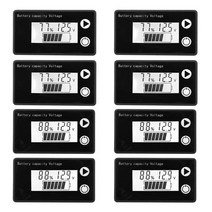 배터리 잔량LCD 12V 배터리 용량 표시기 전류전압측정 리튬 범용 디지털 디스플레이 전압계, 05 E
