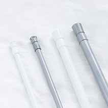 할메이드 분체 압축봉 천장 커튼레일 옷장 커텐 커튼봉 10 size, 100~190cm(직경22mm)그레이