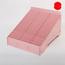 명함수납함 핸드폰 오피스 호텔 꽂이 스탠드 사무실 케이스, 45칸 핑크