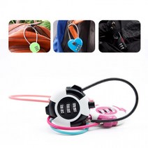 다용도 다이얼 미니 자물쇠 DD-10774, 레드