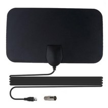 공청안테나 디지털tv안테나 tv안테나 2022 고성능 고화질 TV 디지털 박스 미니 안테나 부스터 활성 실내, 02 Black 01