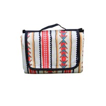 와이홈 휴대용 양면 방수 에스닉 텐트 캠핑 피크닉 매트 돗자리, 베이지