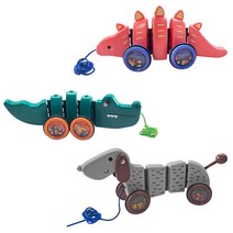 끌고다니는 밀대 걸음마 놀이 장난감, 악어