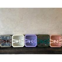 다올보자기 프리미엄 투명 골드라인 팔각 과일 플라워 상자 (대+중+소 3개 1set), 딥그린