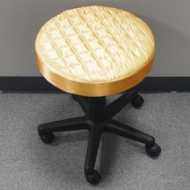 베드스토리 주문제작 보조 원형 둥근의자 실크공단 원단 커버, 48.골드