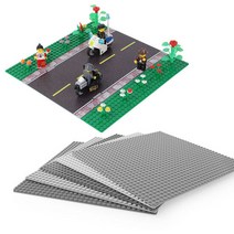 레고 그레이 25.5 X 25.5CM 조립판 바닥판 놀이판 듀플로판 T209, 단품