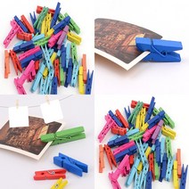 컬러 사진집게 사진걸기 사진걸이 폴라로이드집게 사진걸이집게, 4.5cm