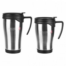 스텐락 오토 손잡이 머그컵 370ml/460ml/다용도머그컵/스테인리스머그컵/인테리어머그컵/캠핑머그컵/라이딩머그컵, 14oz