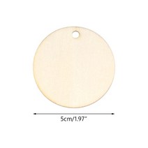 안공사 실팔찌 원형 팩 나무 2cm 3cm 4cm 5cm 내추럴 디스크 빈 표지판 공예 웨딩 파티 선물 라벨 태그 카, 03 5CM_01 50pcs