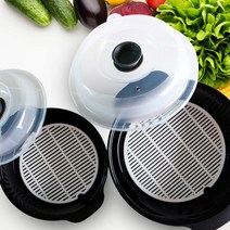 자취 필수 템 전자레인지 고구마 순대 라면 용기 이유식 찜기, 블랙 2p