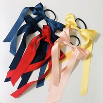 헬로버디 청순하게 골프리본 머리끈, 피치핑크