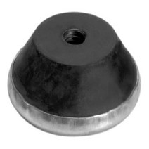 Mason RC-5-400 WHITE Neoprene/Steel Machine Leveling Tapped Mount with Glide Cup 1/2”-13NC Thread, 1
