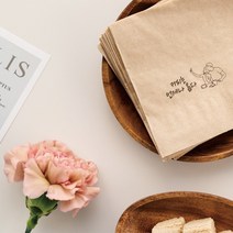 냅킨을담다 카페냅킨 커피는언제나옳다 기성인쇄 칵테일냅킨, 갈색지 2500매