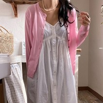 내추럴가든 스위트 라운드 린넨 가디건