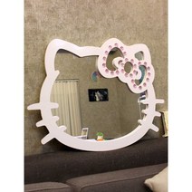 Hello 키티 벽거울 캐릭터 욕실 인테리어 화장대 대형 탁상 책상 거울, A 41x33