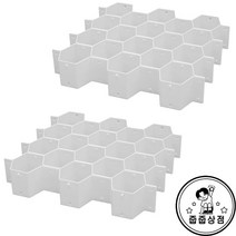 더줌커머스 벌집수납 서랍 칸막이 2p + 줍줍스티커, 1세트