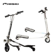 MSKI SEMI 엠스키 세미 틸팅킥보드, 블랙
