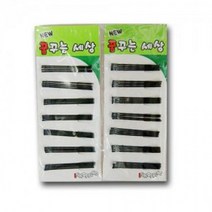 고래백화점 실핀 머리핀 잔머리 정리 헤어 집게핀 검정 2종