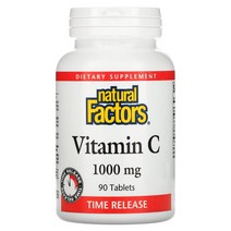 내추럴팩터스 Natural Factors 비타민 C 1000 mg 90 정, 90 Count