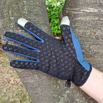 컴피퍼 시원한 여름용 등산장갑 여성 남성 아웃도어 캠핑 자전거, 파랑