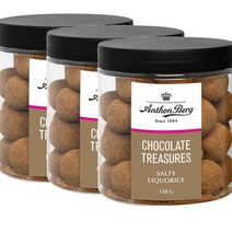 안톤버그 초콜릿 트레져 짭짤한 감초 150g 3팩 Anthon Berg Chocolate Treasures Salty Liquorice 독일직송