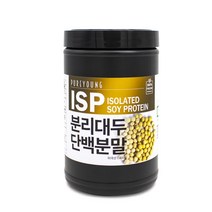 퓨어영 단백질보충제 ISP 분리대두단백질 식물성 400g, 1통