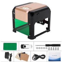 레이저컷팅기 3000mw cnc laser 조각기 diy laser logo printer mini 조각사 working area 80x80mm cnc laser 조각 기계, 협력사, 금, 영국 플러그